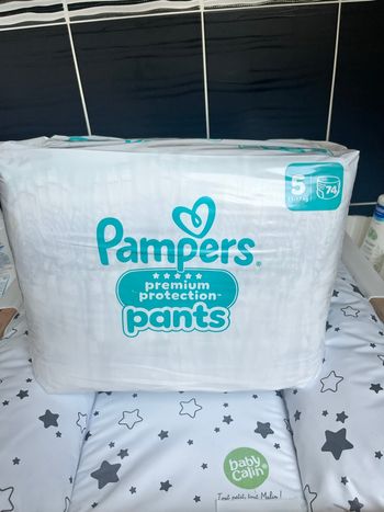 Carton 74 couches Pampers pants 