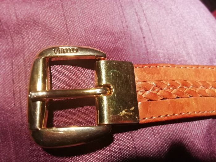 Ceinture cuir peau tressée TAILLE 65 cm - photo numéro 2