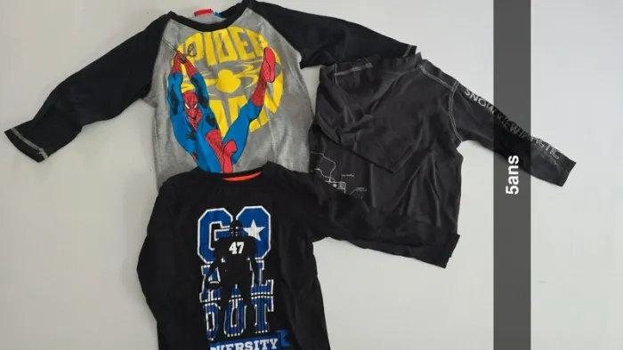Lot de 3 tee shirt manches longues