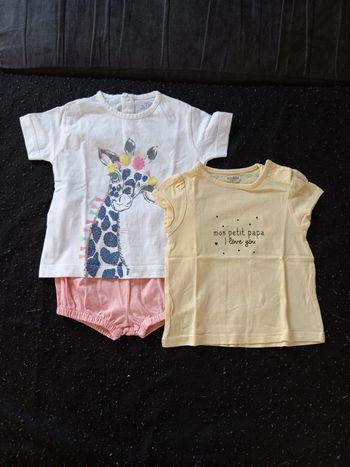 Lot de 3 habits 6 mois fille