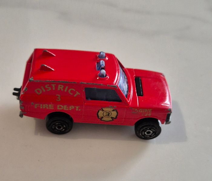 Majorette n246 range rover rouge 1/60 pompiers - photo numéro 4