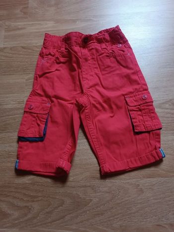 Short rouge cargo Sergent major 5  ans