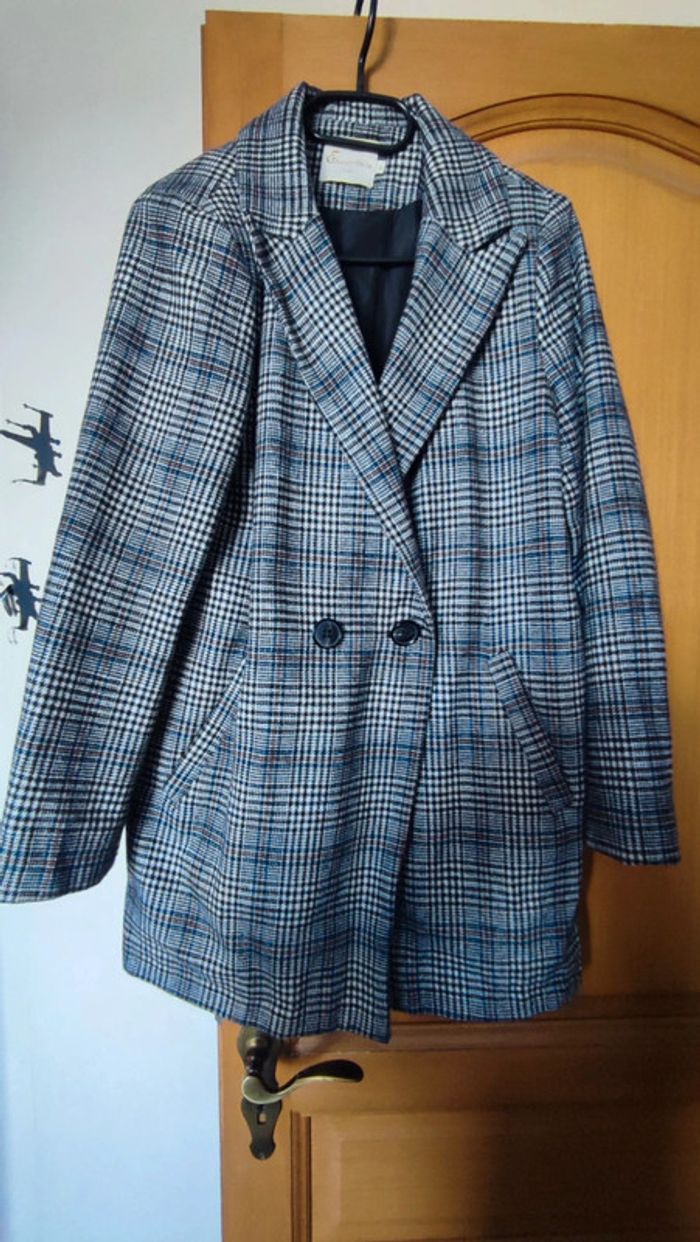 Manteau a carreaux