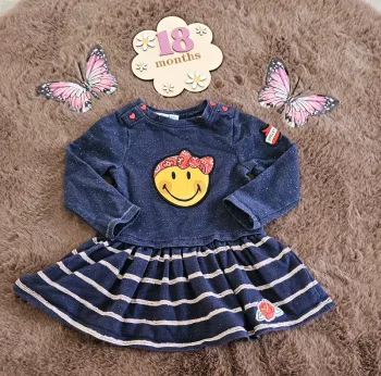 Robe smiley 18 mois fille