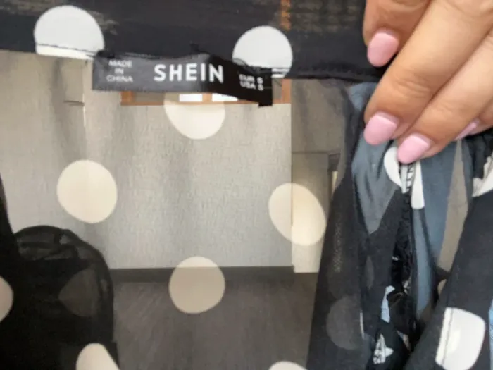 Débardeur noir à pois Shein transparent - photo numéro 3
