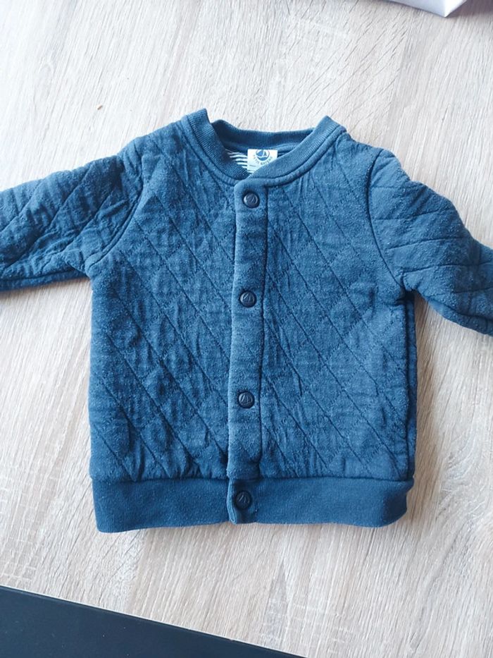Gilet bleu petit bateau - photo numéro 3