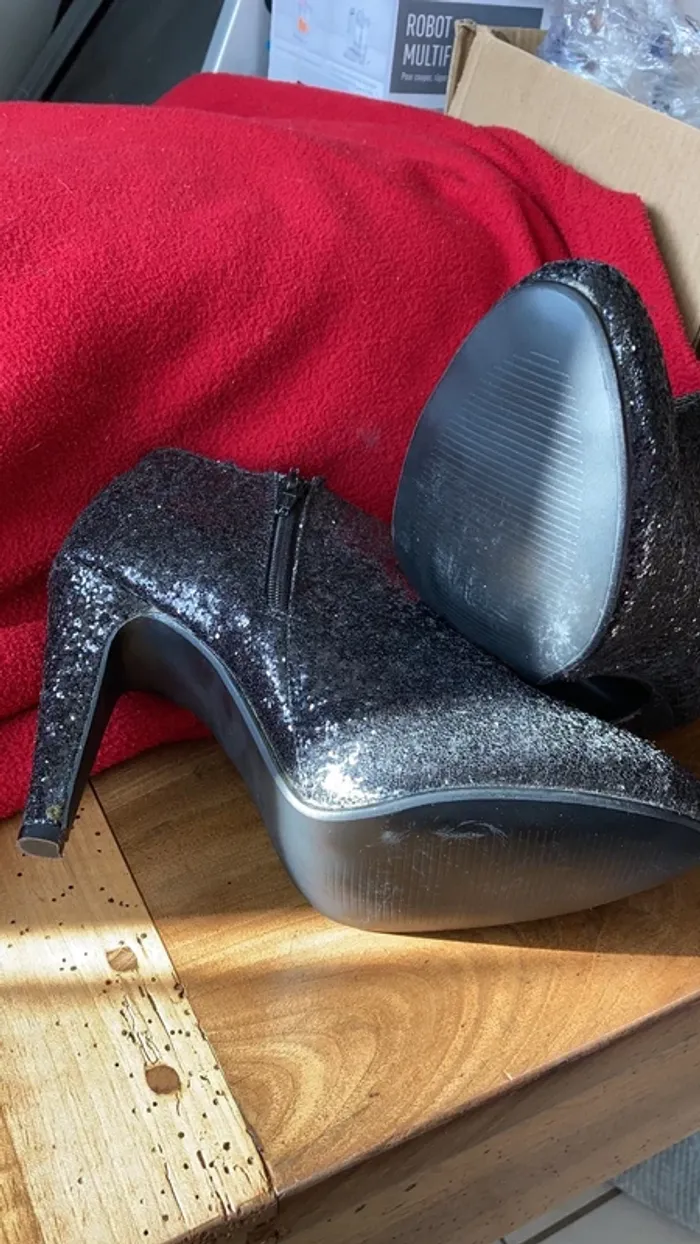 Bottines paillettes fêtes ou soirée - photo numéro 13