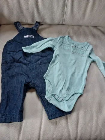 Ensemble bébé 6 mois vert baudet