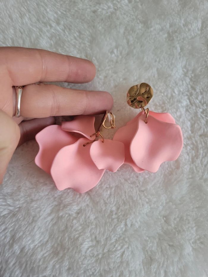 Clips petales de fleurs roses - photo numéro 7