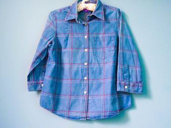Chemise Femme Arrow M 38 carreaux bleu TBE manches 3/4