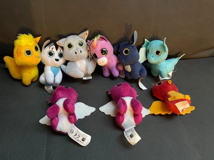 Lot de 9 tout petits animaux aux yeux mignons et brillant Ty