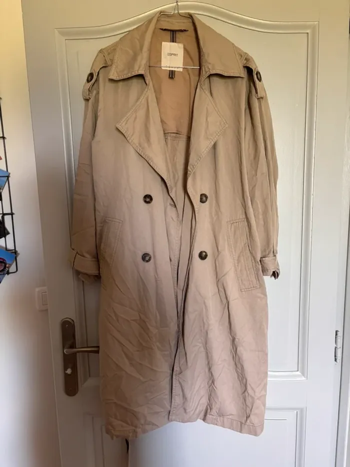 Imperméable esprit beige taille M - photo numéro 2
