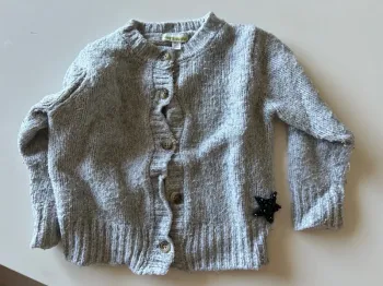 Gilet en maille gris