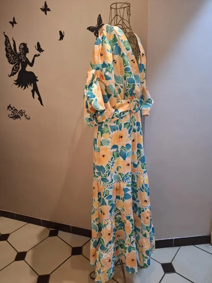 Robe longue fleurie - photo numéro 3