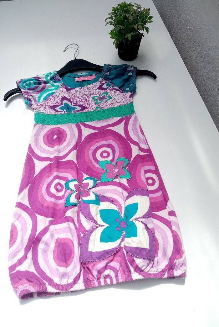 Robe fleurie /fille /desigual/4 ans - photo numéro 4