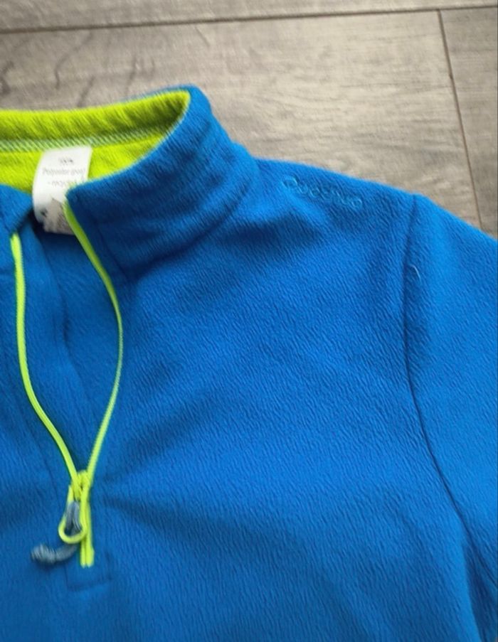 Pull polaire bleu Quechua 8 ans ski foot - photo numéro 3