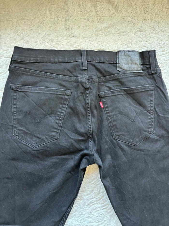 Jean Levi’s homme 512 Slim Taper Stretch W33 42/44 L L30– coupe slim moderne noir - photo numéro 12