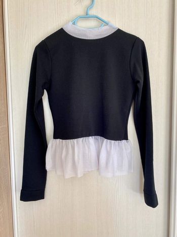 Haut noir et blanc boo