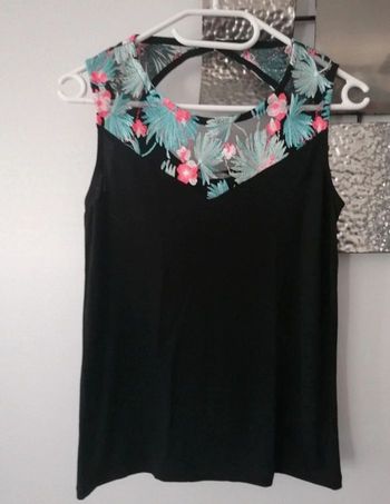 Débardeur haut brodé Le grand méchant look Naf Naf XS