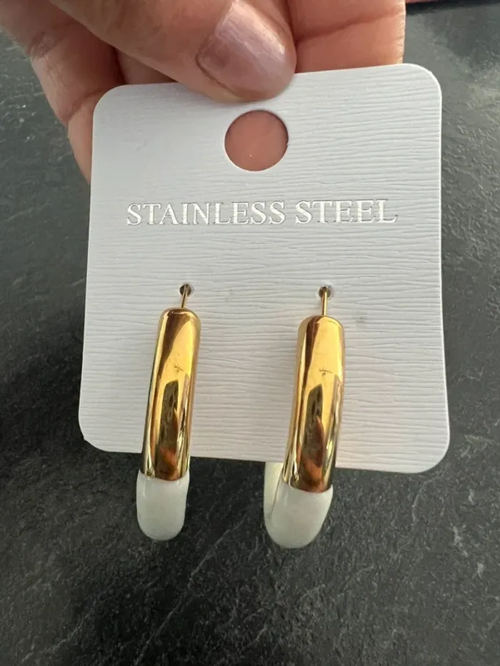 Boucles d’oreilles Stainless Steel - photo numéro 3