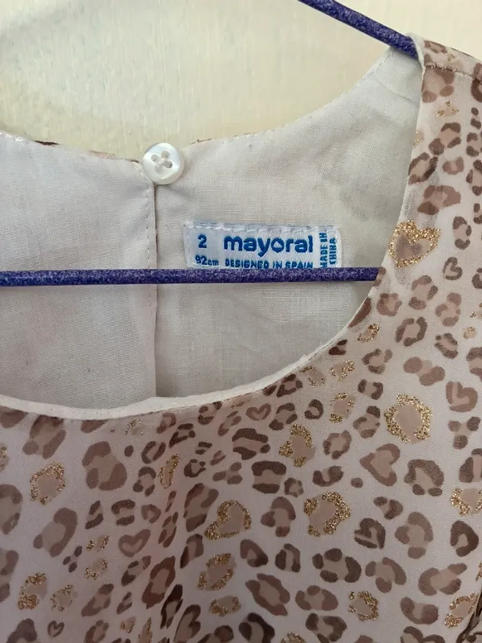 Magnifique robe léopard pailletée, 2 ans, Mayoral. - photo numéro 5