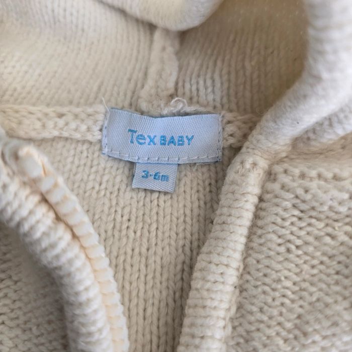 Gilet zippé a capuche - tex - 6 mois - photo numéro 2