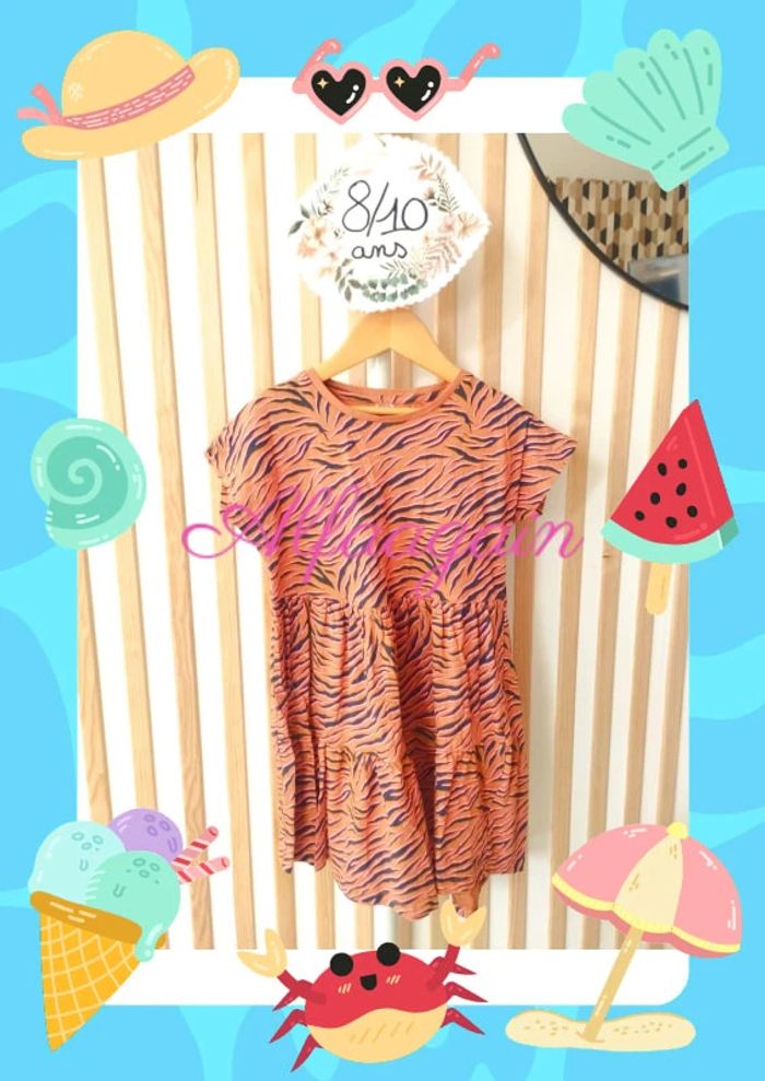 Robe tigrée 8/10ans