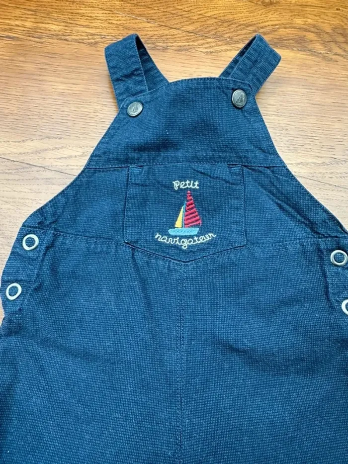 Salopette short marine 9 mois orchestra - photo numéro 5