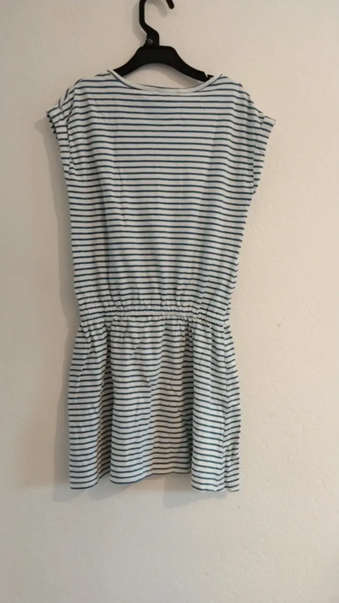 robe rayée manches courtes okaidi fille 10ans - photo numéro 2