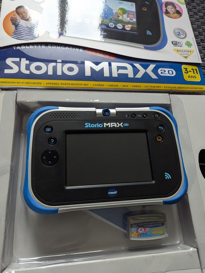 Tablette enfant VTech storio max 2.0 bleu en boîte - photo numéro 2