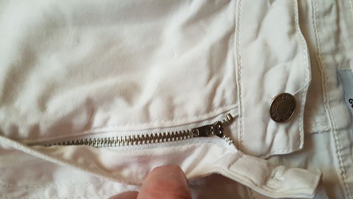 Short jeans fin femme blanc 46 Goodies - photo numéro 3