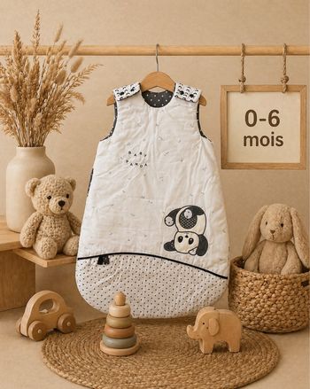 Gigoteuse ouatinée 0-6 mois Chao Chao Panda 🐼 mixte