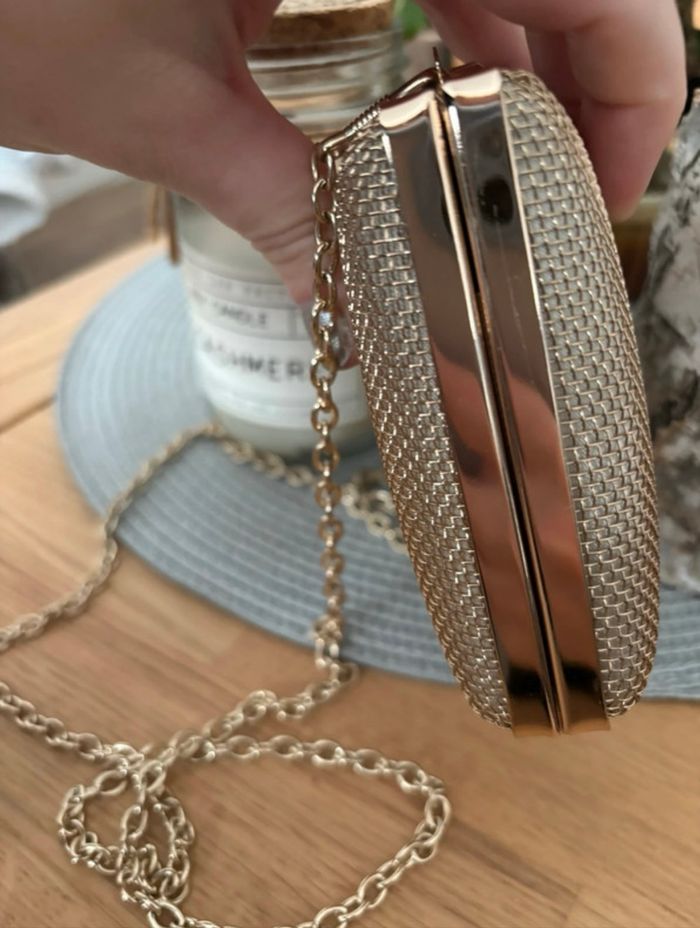 Pochette de cérémonie doré - photo numéro 5