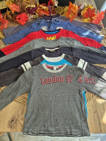 Lot de 7 tee-shirts manches longues garçon 3 ans