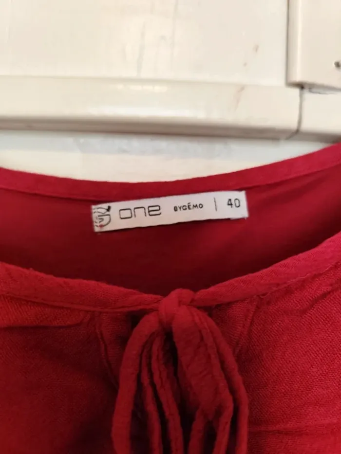 Robe bordeaux épaules dénudées L - photo numéro 3