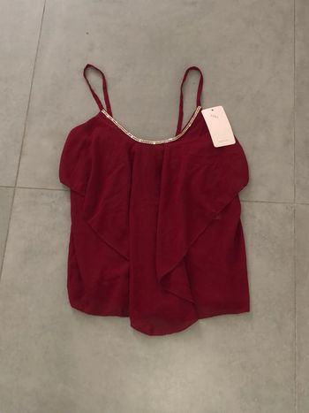 Débardeur large bordeau