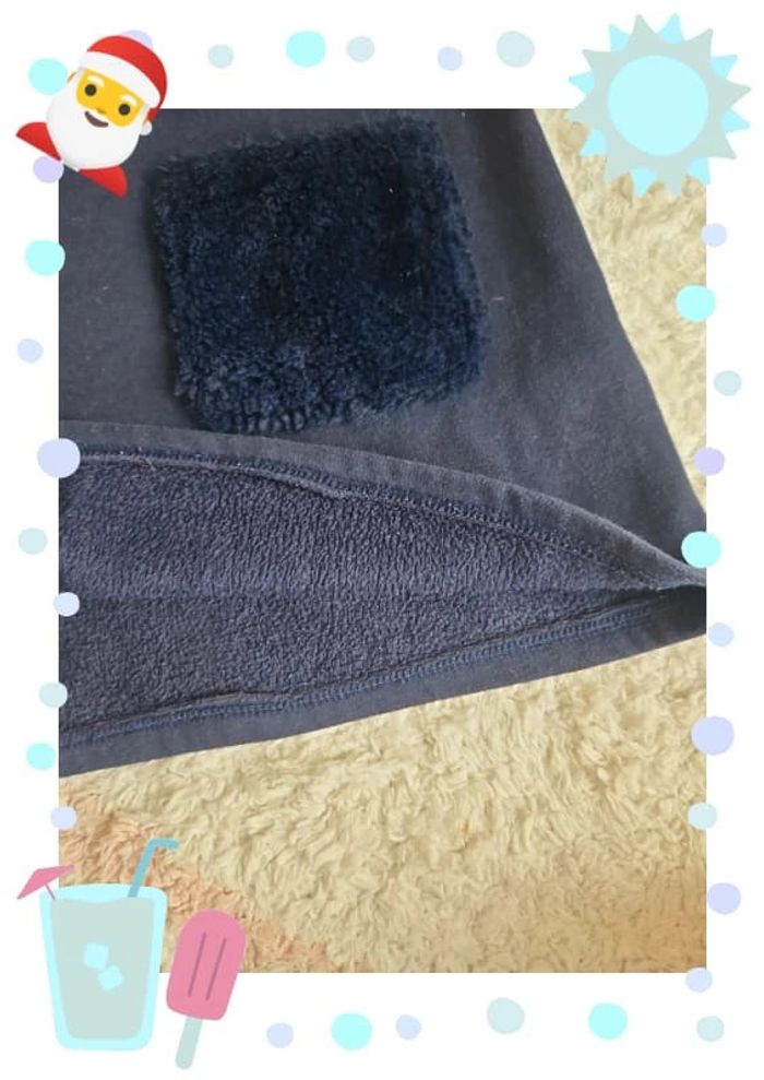 robe automne hiver chaude taille 5 ans bleu marine dpam - photo numéro 4