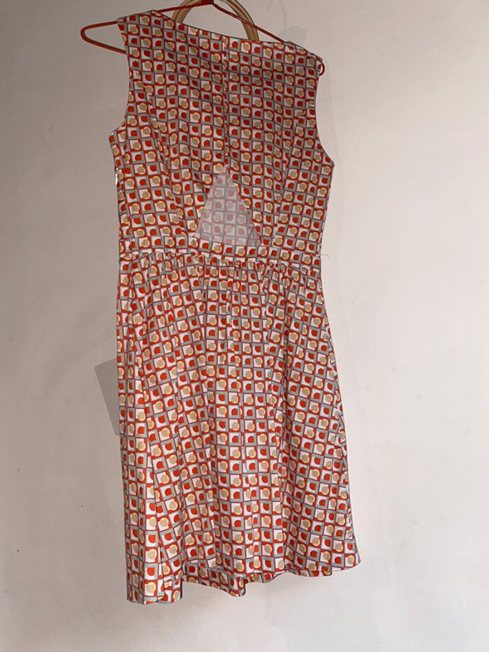 303 - robe a motifs vintage et ceinture « coquillage » mademoiselle R - photo numéro 2