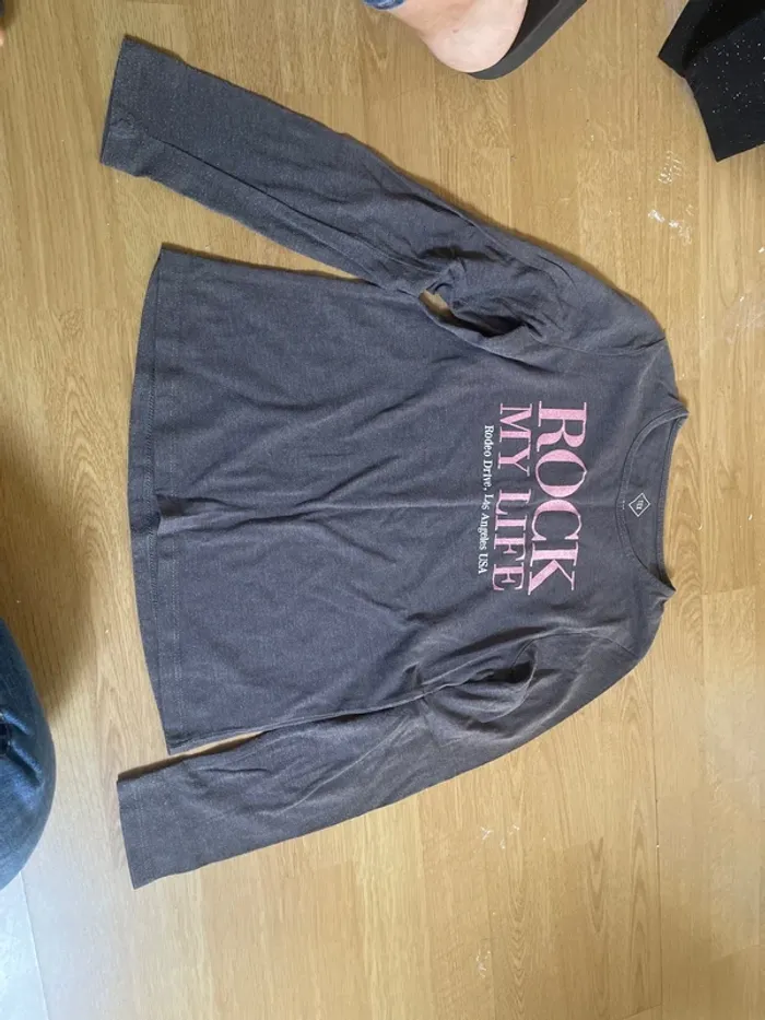 Tee shirt manches longues Tex fille 9/10 ans