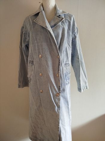 Longue veste en jean