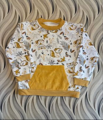 Sweat-shirt motif raton laveur - Taille 36 mois 98 cm