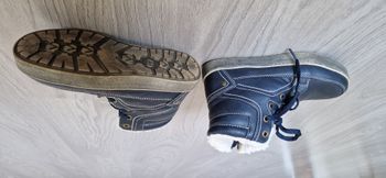 Bottines/Chaussures d'hiver fourrées bleu marine T.33