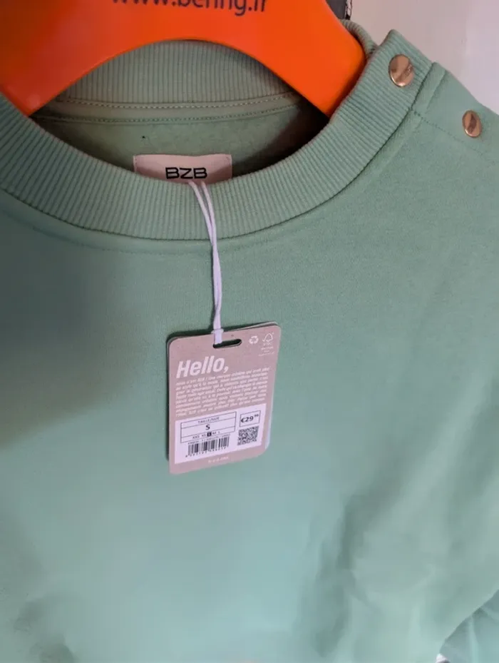 Sweat vert taille S bzb - photo numéro 3