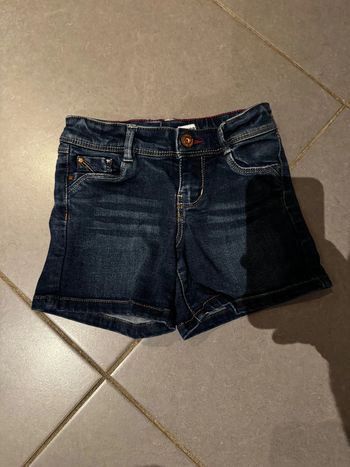 Short en jeans - Okaidi - Étoiles / Original Denim - Bleu marine - 5 ans W