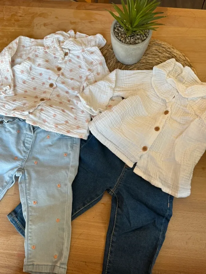 Chemises et jeans