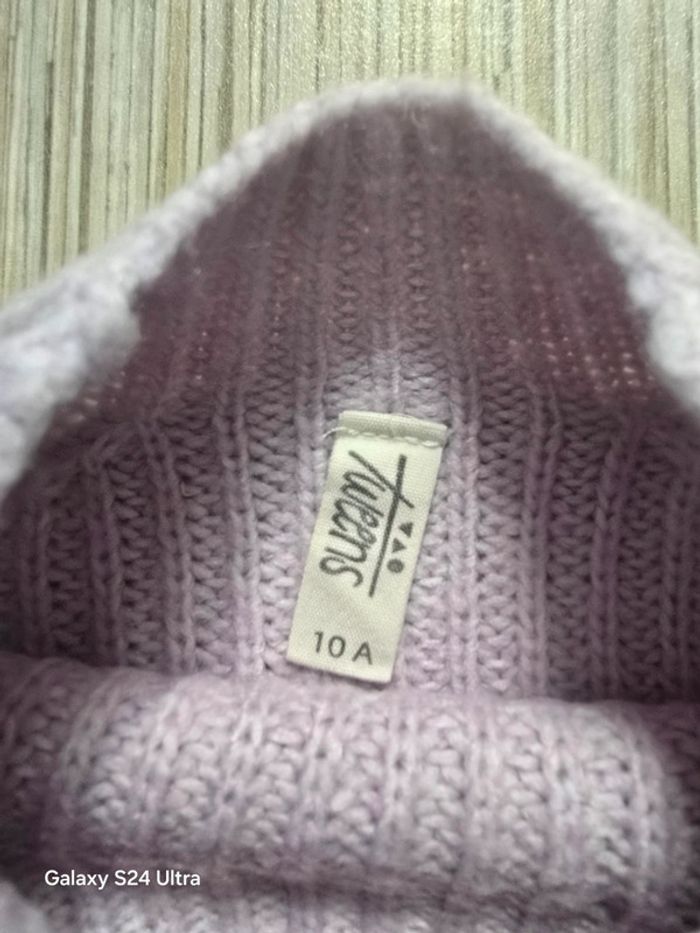 Pull en mailles parme - TAO - Taille 10 ans - photo numéro 2