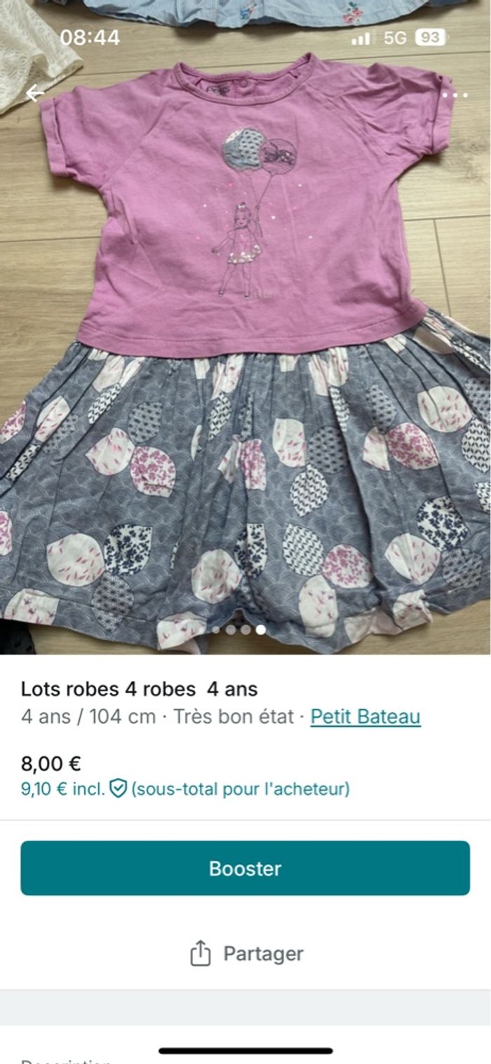 Lots robes 4 robes 4 ans - photo numéro 4