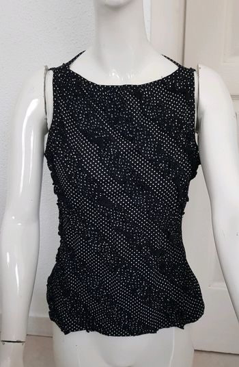 Top à pois, fabrication française