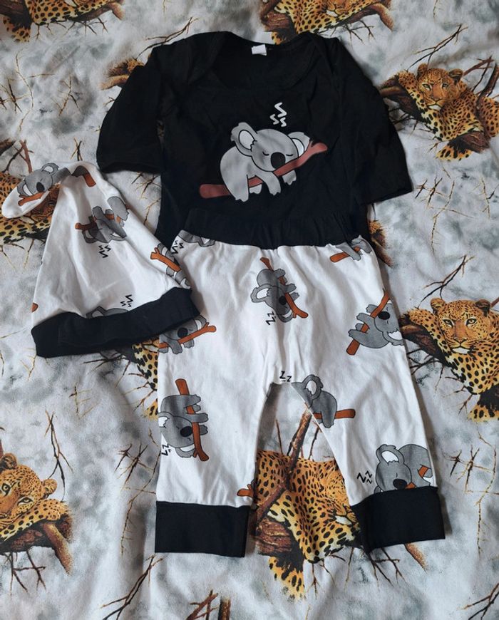 Ensemble 3 pièce koala bébé 1-3mois