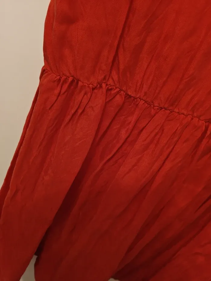 Robe rouge American Vintage Cupro T.L - photo numéro 3